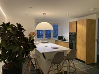 Spanplafond van Holland Plafond in keuken Spanplafond van Holland Plafond in keuken